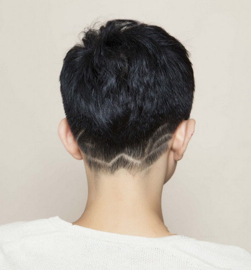 男生发型雕刻简单图案 2017男士简单雕刻发型图片