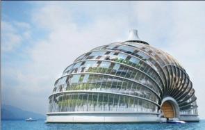 揭晓世界上最未来最科幻的建筑，方舟永久漂浮在水面上