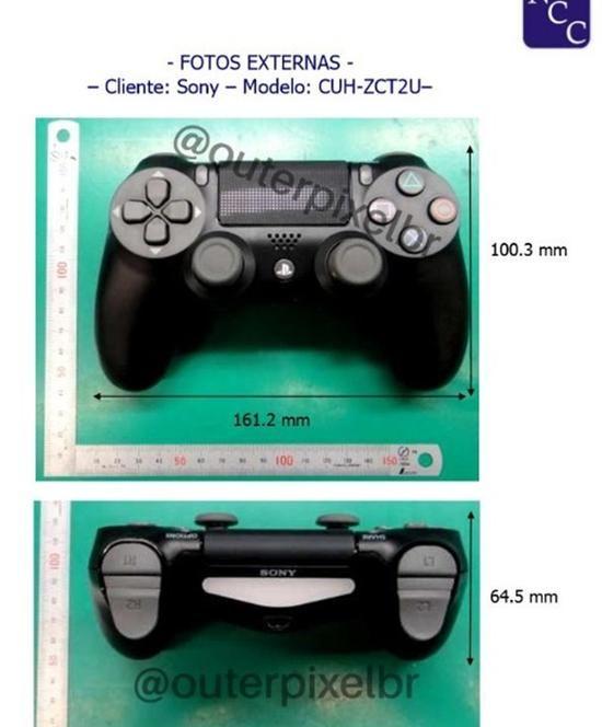 索尼PS4 Neo全新手柄曝光！ 尺寸稍有改变